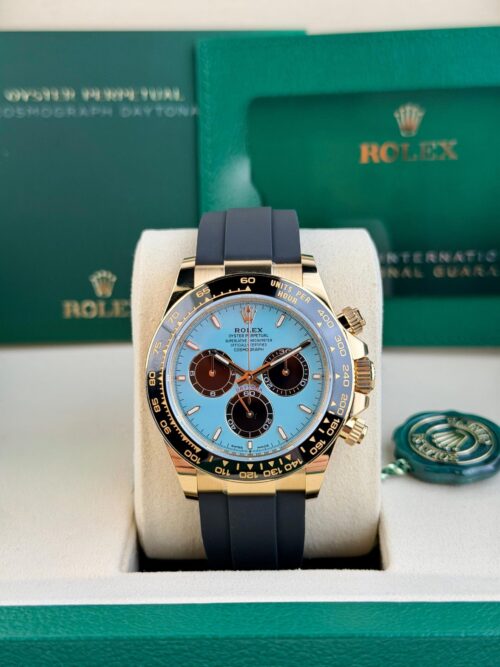 Rolex Daytona 40 Turquoise Blue/Black Index Oysterflex 2026 Unworn 126518LN