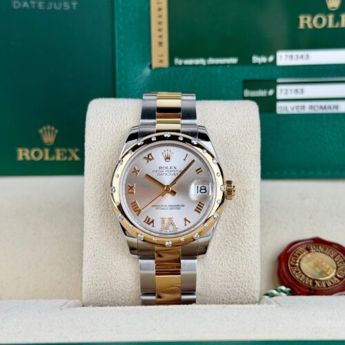 Rolex Datejust 31 Silver Roman VI Domed Oyster Preowned 2014 178343RBR