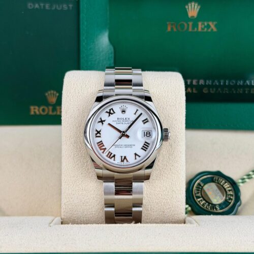 Rolex Datejust 31 White Roman Smooth Oyster 2026 Unworn 278240