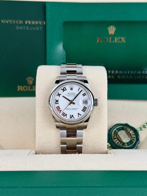 Rolex Datejust 31 White Roman Smooth Oyster 2026 Unworn 278240