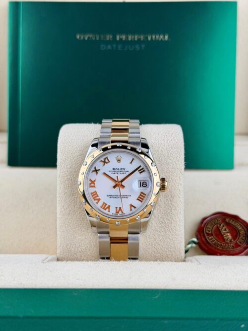 Rolex Datejust 31 White Roman Domed Oyster Preowned Watch&Box 178343RBR