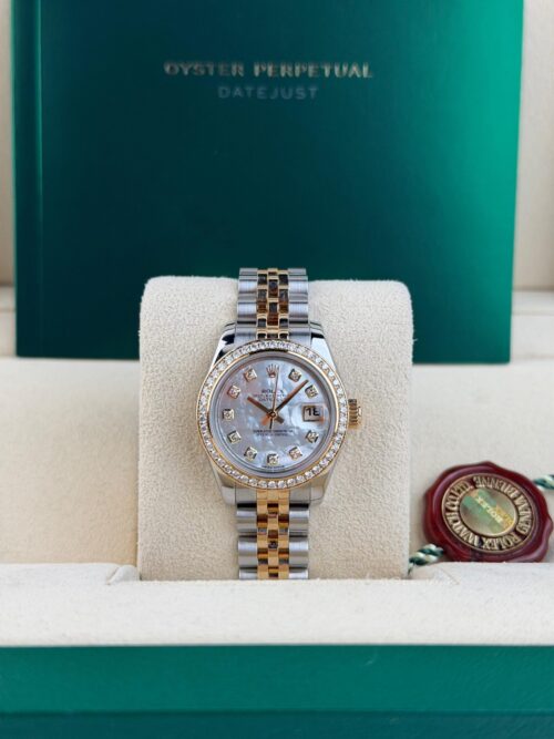Rolex Datejust 26 MOP Pearl Diamond Jubilee Preowned Watch&Box 179383RBR