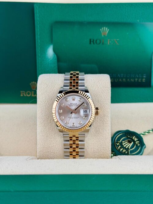 Rolex Datejust 28 Silver Diamond Fluted Jubilee 2026 Unworn 279173