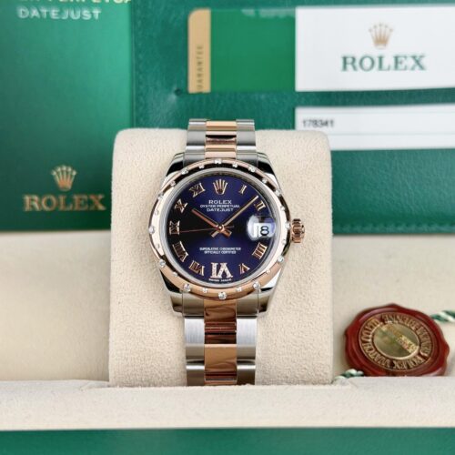 Rolex Datejust 31 Aubergine Roman Diamond VI Domed Oyster Preowned 2017 178341