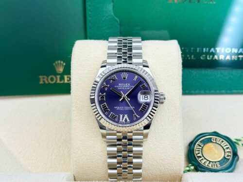 Rolex Datejust 31 Aubergine Purple Roman VI Fluted Jubilee 2026 Unworn 278274