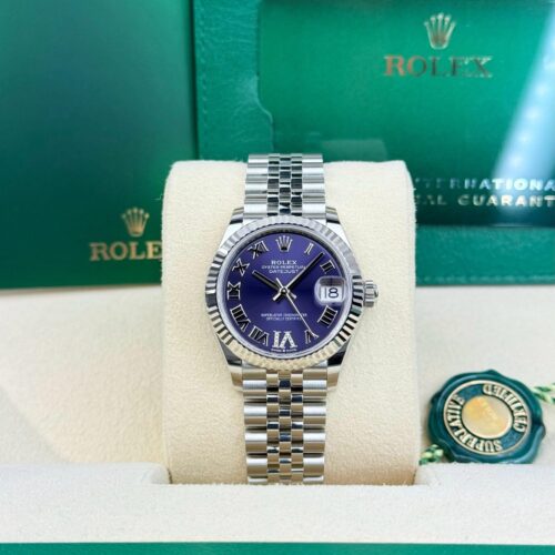 Rolex Datejust 31 Aubergine Purple Roman VI Fluted Jubilee 2026 Unworn 278274