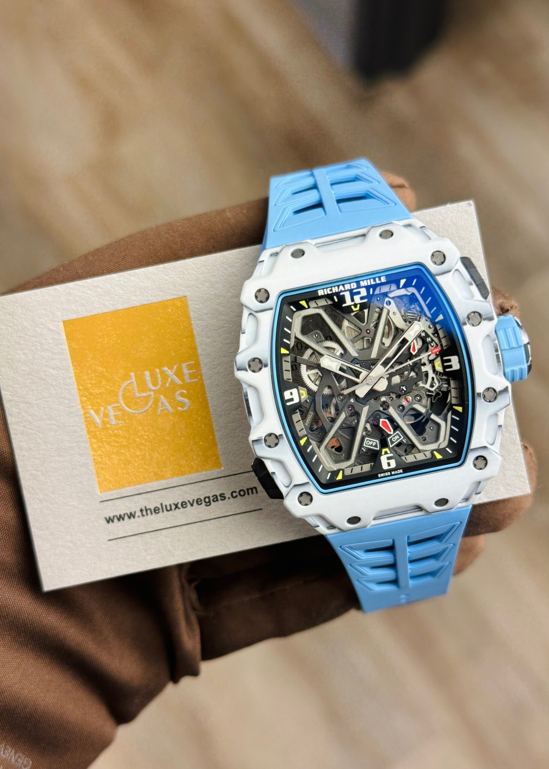 Richard Mille Rafael Nadal White Carbon Blue Rubber RM35-03