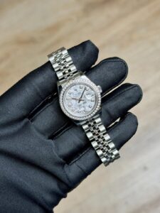 Rolex Datejust 26 Silver Flakes Diamond Jubilee Preowned Watch & Box 179384RBR