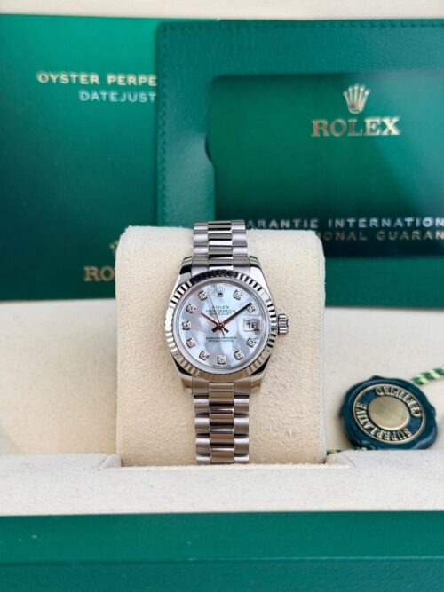 Rolex Datejust 26 MOP Pearl Diamond Fluted President Preowned 2022 179179
