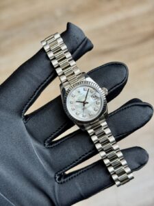 Rolex Datejust 26 MOP Pearl Diamond Fluted President Preowned 2022 179179