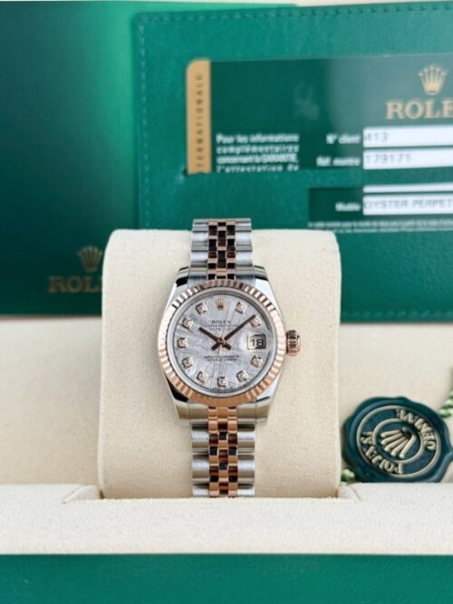 Rolex Datejust 26 Meteorite Diamond Fluted Jubilee Preowned 2011 179171