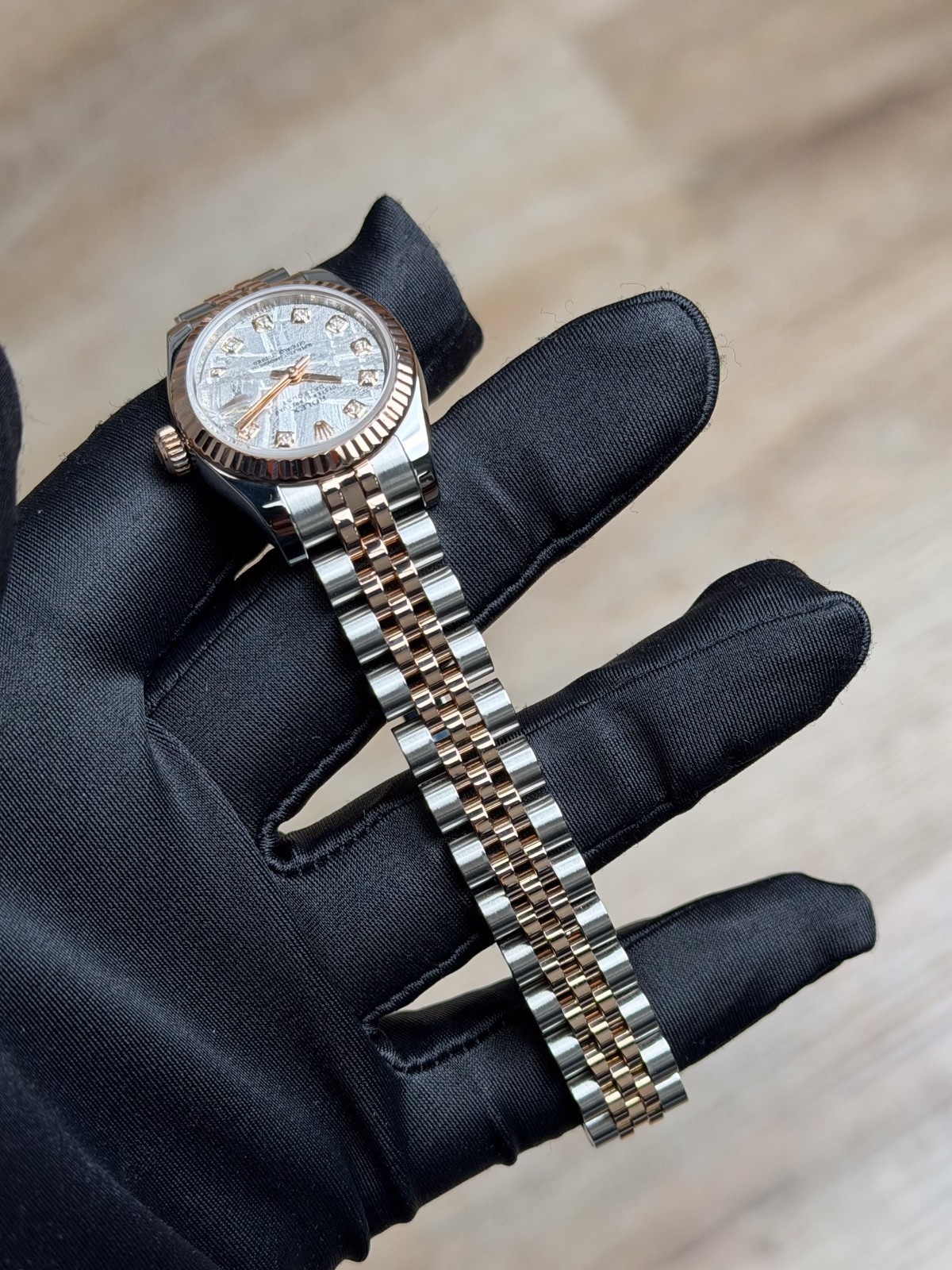 Rolex Datejust 26 Meteorite Diamond Fluted Jubilee Preowned 2011 179171