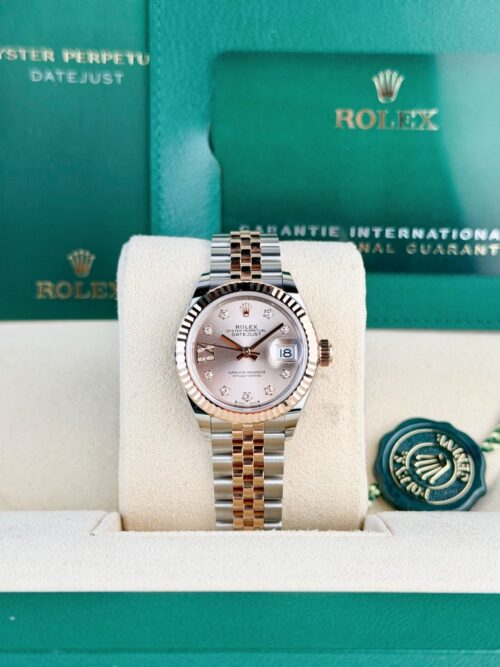 Rolex Datejust 28 Rose Star Diamond IX Fluted Jubilee 2026 Unworn 279171