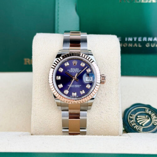 Rolex Datejust 28 Aubergine Purple Diamond Fluted Oyster 2026 Unworn 279171