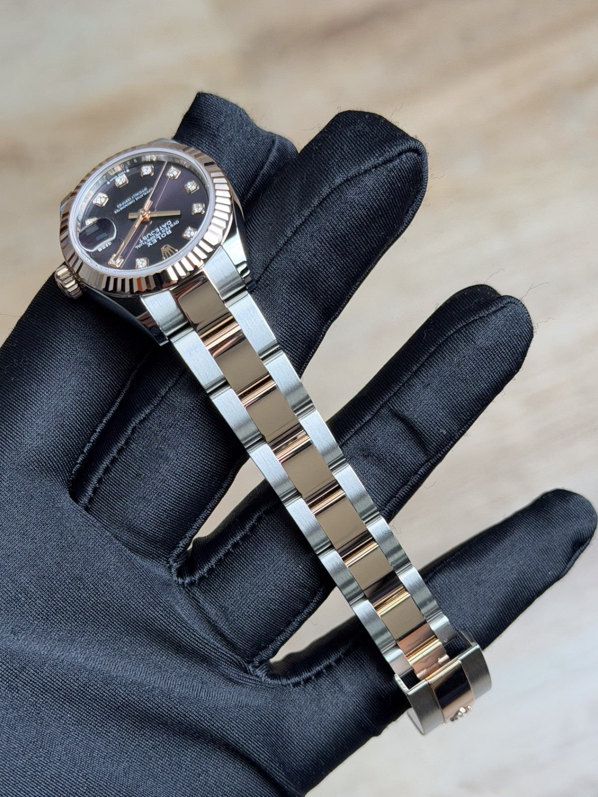 Rolex Datejust 28 Aubergine Purple Diamond Fluted Oyster 2026 Unworn 279171