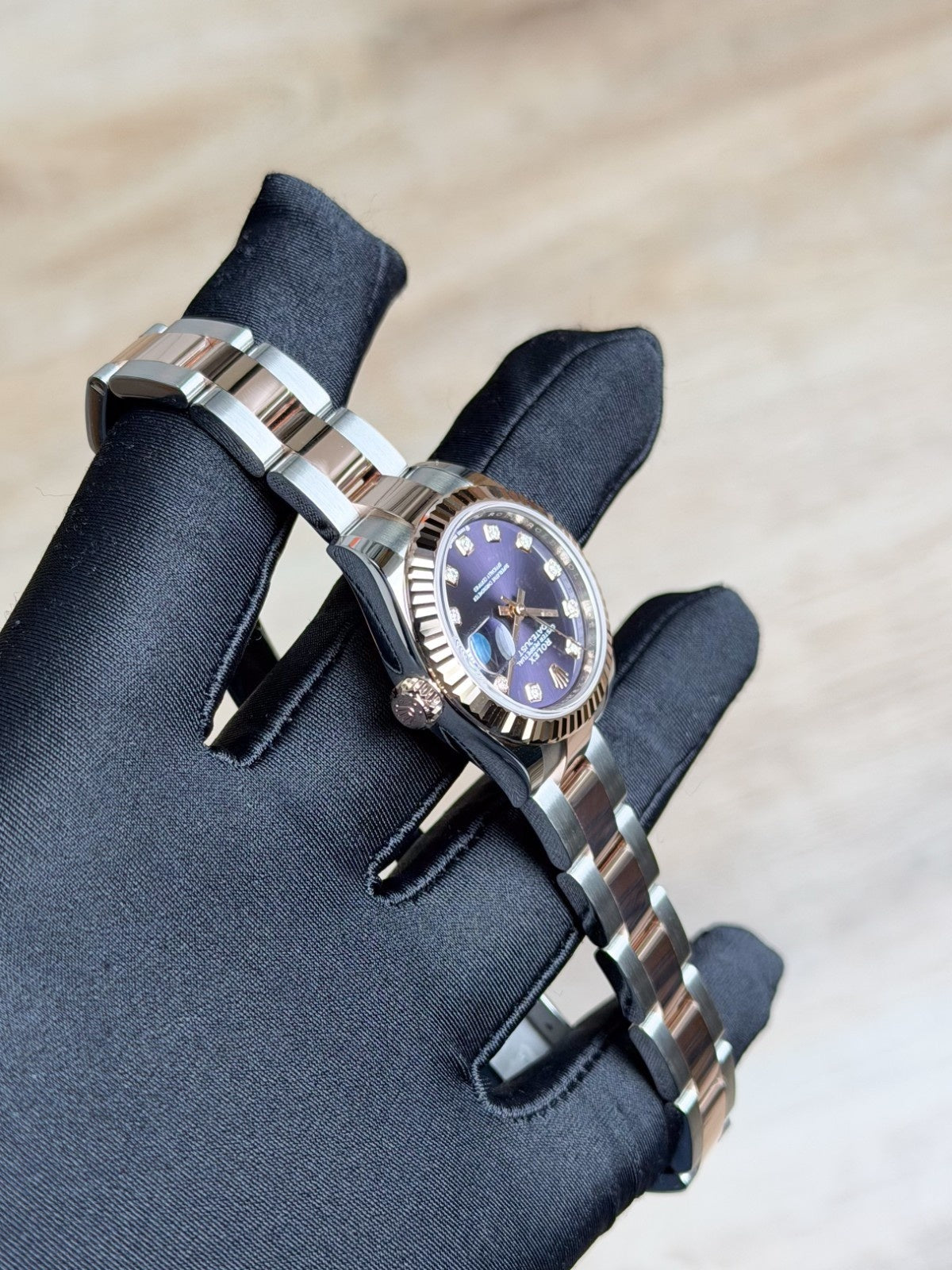 Rolex Datejust 28 Aubergine Purple Diamond Fluted Oyster 2026 Unworn 279171