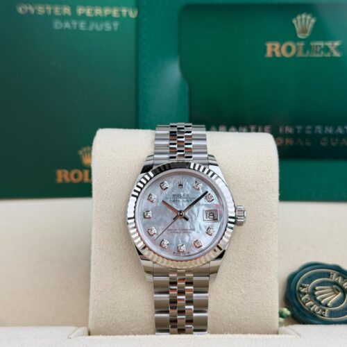 Rolex Datejust 28 MOP Pearl Diamond Fluted Jubilee 2026 Unworn 279174