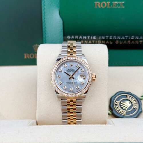 Rolex Datejust 28 MOP Pearl Diamond Jubilee 2025 Unworn 279383RBR