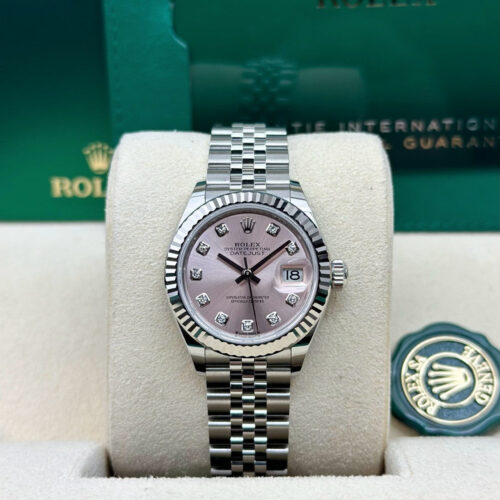 Rolex Datejust 28 Pink Diamond Fluted Jubilee 2026 Unworn 279174