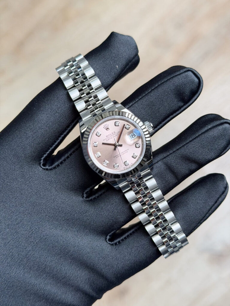 Rolex Datejust 28 Pink Diamond Fluted Jubilee 2026 Unworn 279174