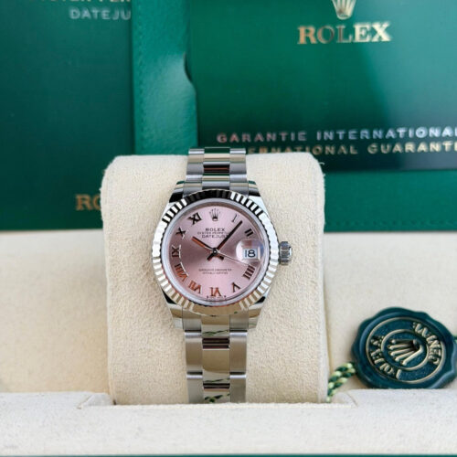 Rolex Datejust 28 Pink Roman Fluted Oyster 2026 Unworn 279174