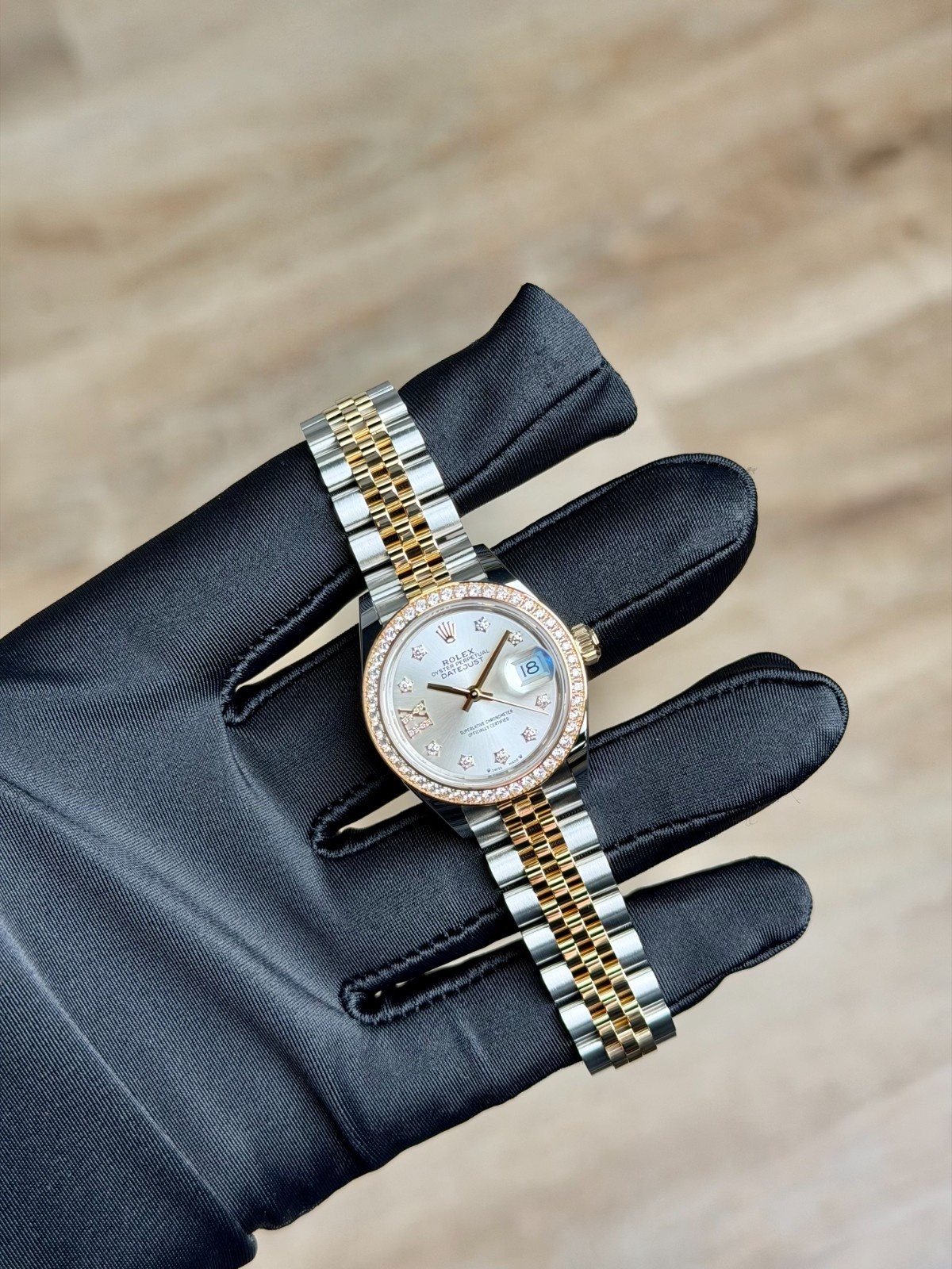 Rolex Datejust 28 Silver Diamond Star IX Jubilee 2026 Unworn 279383RBR