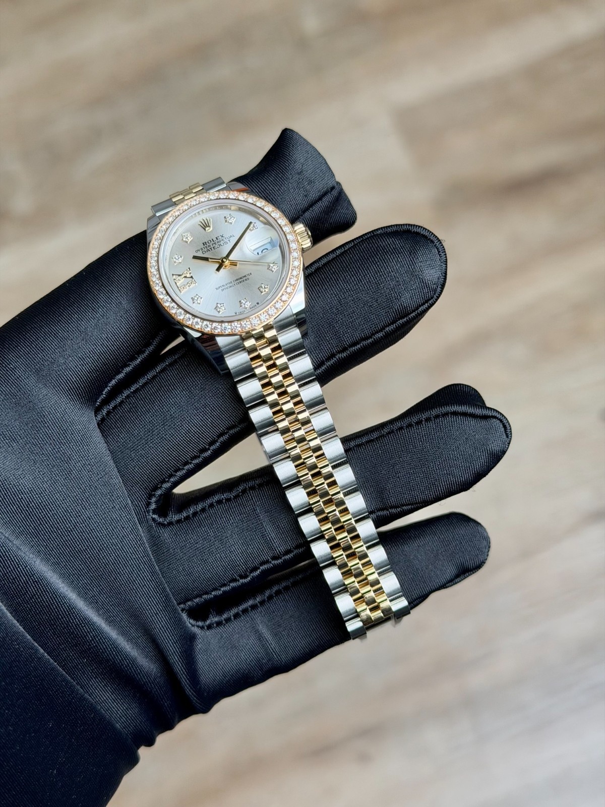 Rolex Datejust 28 Silver Diamond Star IX Jubilee 2026 Unworn 279383RBR