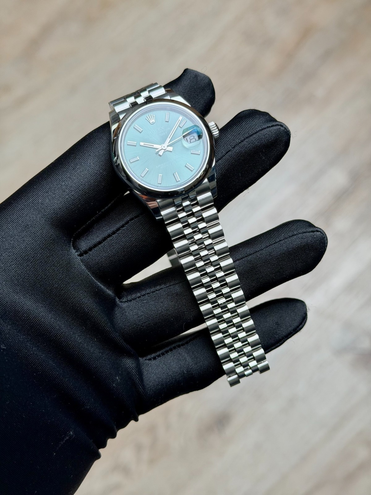 Rolex Datejust 31 Mint Green Index Smooth Jubilee 2026 Unworn 278240