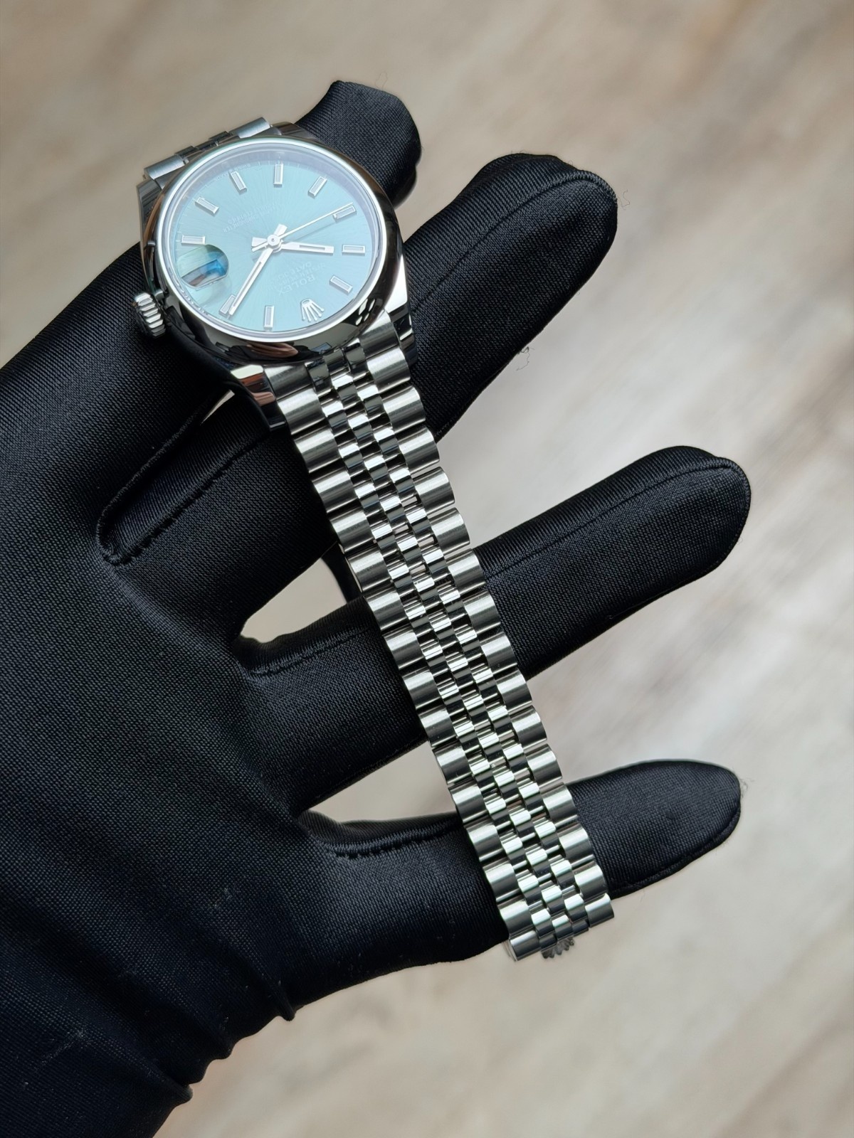 Rolex Datejust 31 Mint Green Index Smooth Jubilee 2026 Unworn 278240