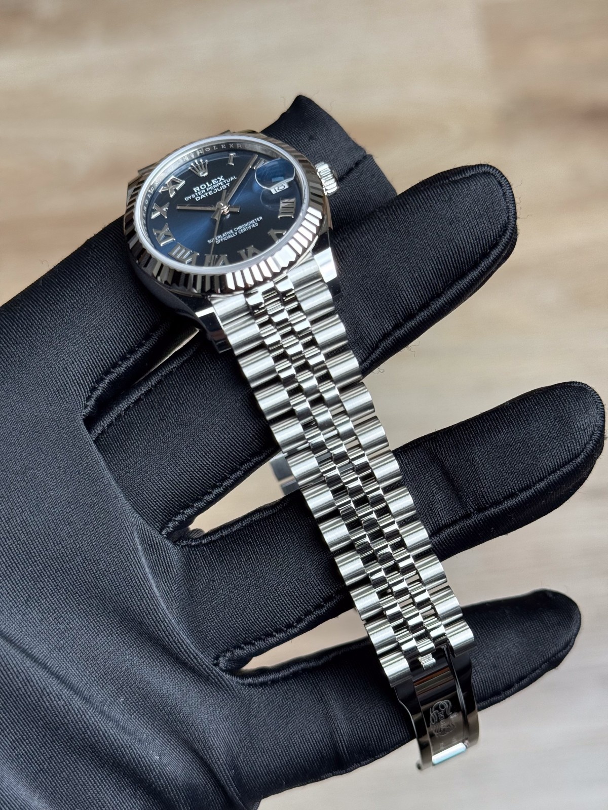 Rolex Datejust 31 Blue Roman Fluted Jubilee 2026 Unworn 278274