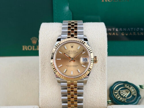 Rolex Datejust 31 Champagne Index Fluted Jubilee 2026 Unworn 278273