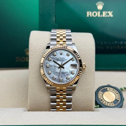 Rolex Datejust 31 MOP Pearl Diamond Fluted Jubilee 2026 Unworn 278273