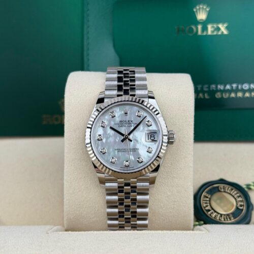 Rolex Datejust 31 MOP Pearl Diamond Fluted Jubilee 2026 Unworn 278274