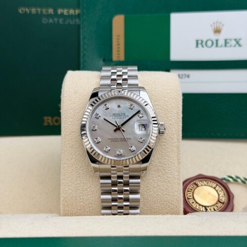 Rolex Datejust 31 MOP Pearl Diamond Fluted Jubilee Preowned 2017 178274