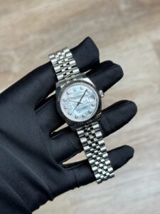 Rolex Datejust 31 MOP Pearl Diamond Fluted Jubilee Preowned 2017 178274
