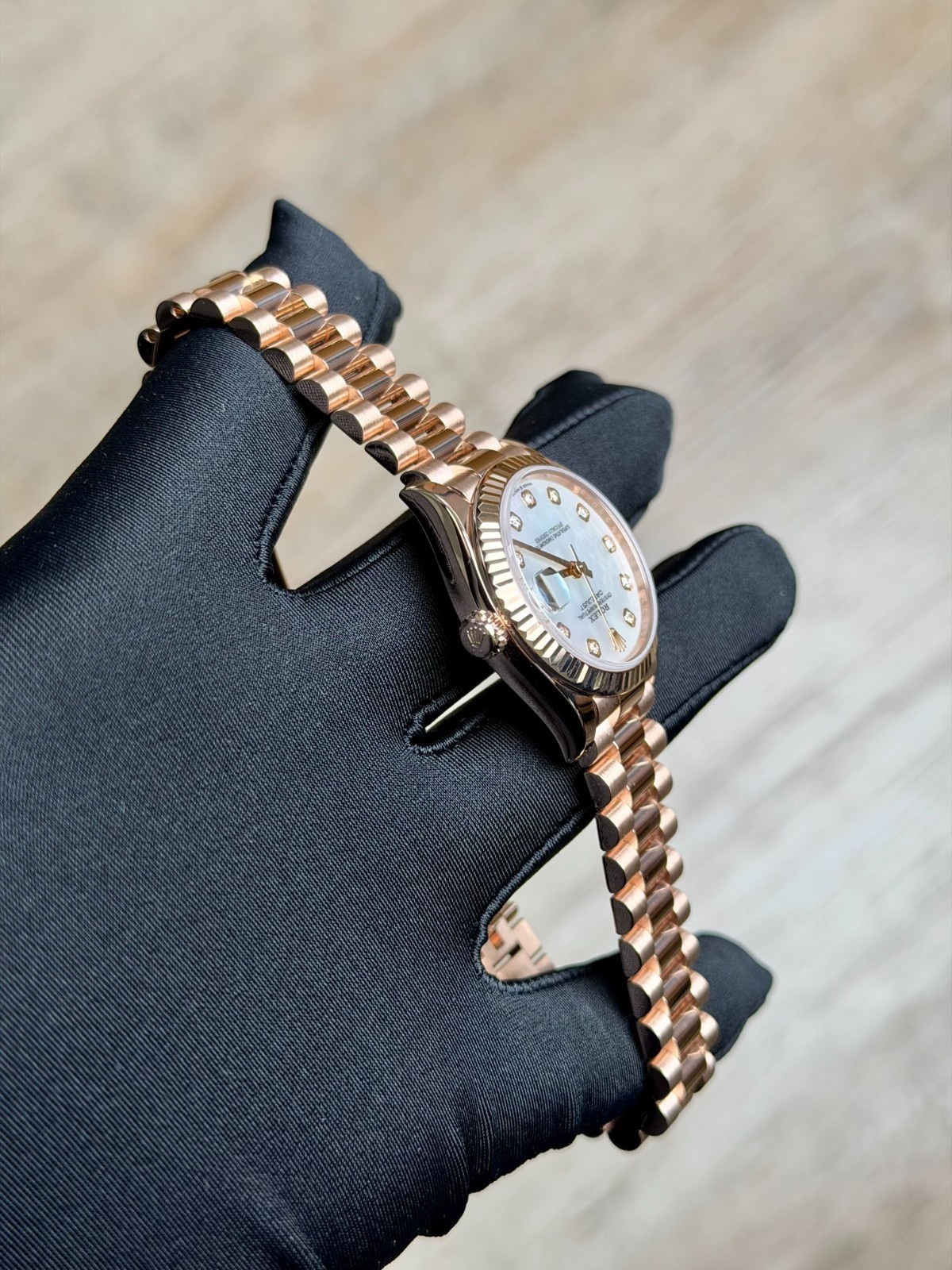 Rolex Datejust 31 MOP Pearl Diamond Fluted President Preowned 2019 278275