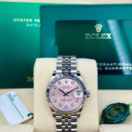 Rolex Datejust 31 Pink Diamond Fluted Jubilee 2026 Unworn 278274