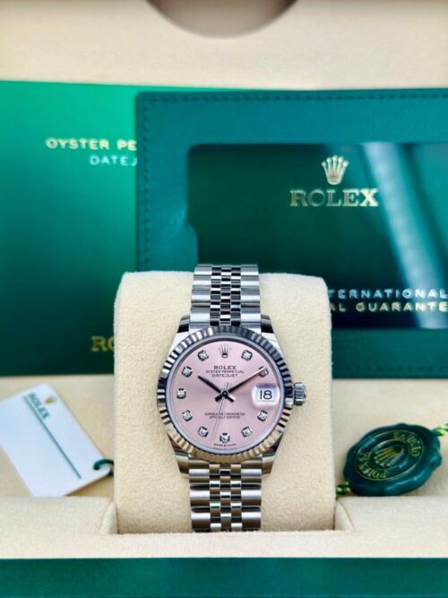 Rolex Datejust 31 Pink Diamond Fluted Jubilee 2026 Unworn 278274