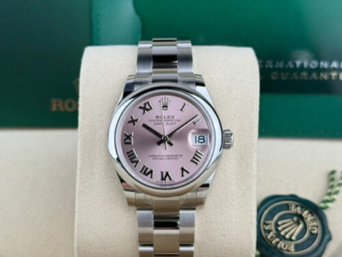 Rolex Datejust 31 Pink Roman Smooth Oyster 2026 Unworn 278240