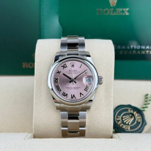 Rolex Datejust 31 Pink Roman Smooth Oyster 2026 Unworn 278240