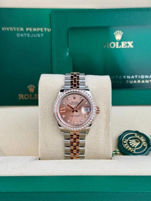 Rolex Datejust 28 Rose Diamond Star IX Dial Jubilee 2026 Unworn 279381RBR