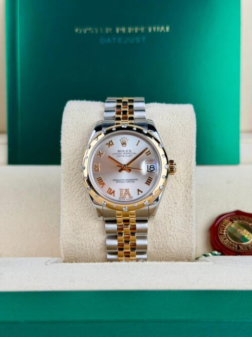 Rolex Datejust 31 Silver Roman VI Domed Jubilee Preowned Watch&Box 178343RBR
