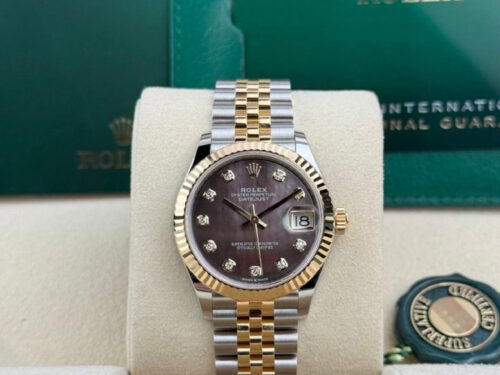 Rolex Datejust 31 Tahitian MOP Pearl Diamond Fluted Jubilee 2026 Unworn 278273