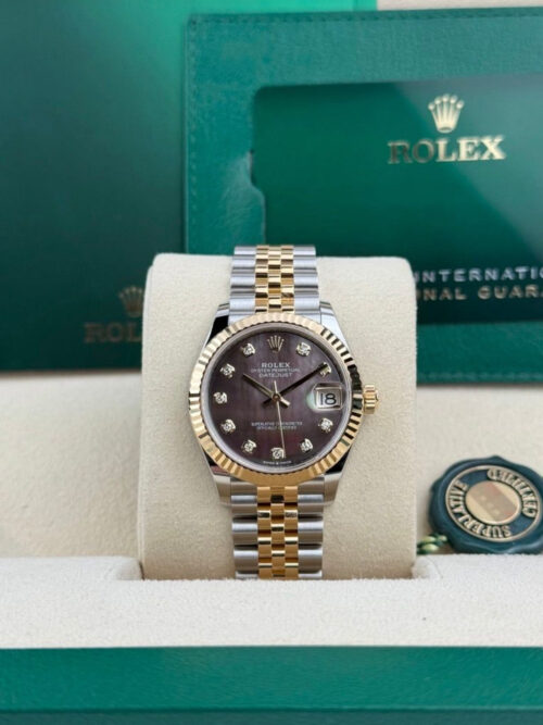 Rolex Datejust 31 Tahitian MOP Pearl Diamond Fluted Jubilee 2026 Unworn 278273