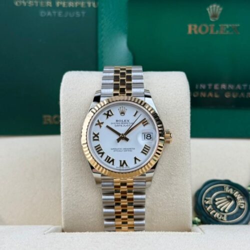 Rolex Datejust 31 White Roman Fluted Jubilee 2026 Unworn 278273
