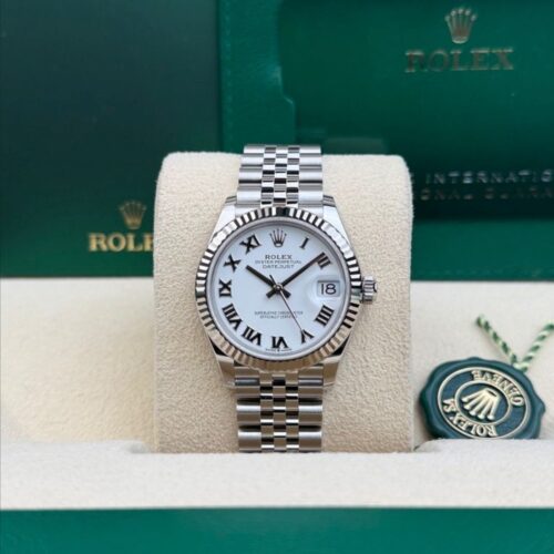 Rolex Datejust 31 White Roman Fluted Jubilee Bracelet 2026 Unworn 278274