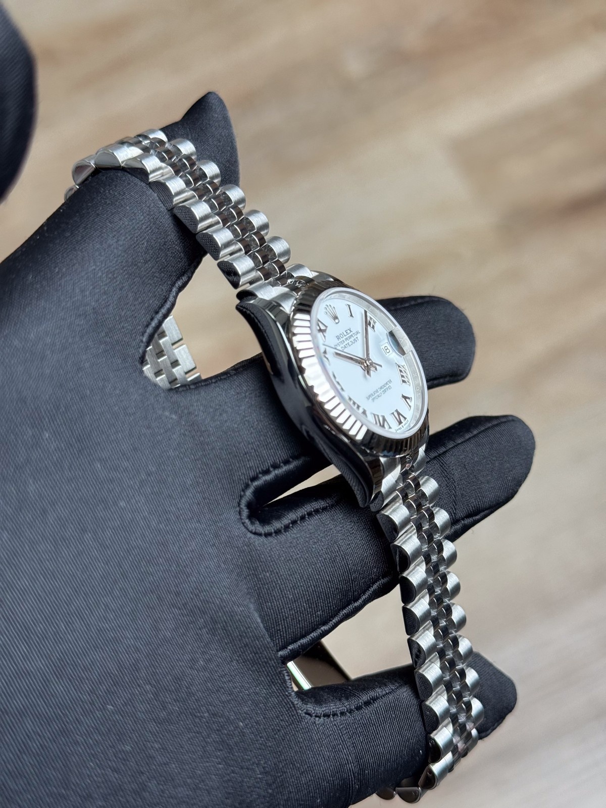 Rolex Datejust 31 White Roman Fluted Jubilee Bracelet 2026 Unworn 278274