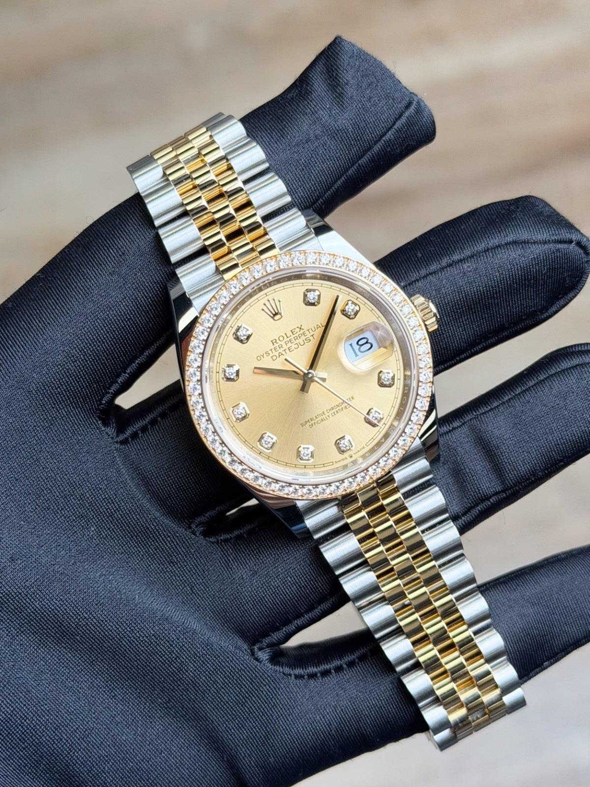Rolex Datejust 36 Champagne Diamond Jubilee 2026 Unworn 126283RBR