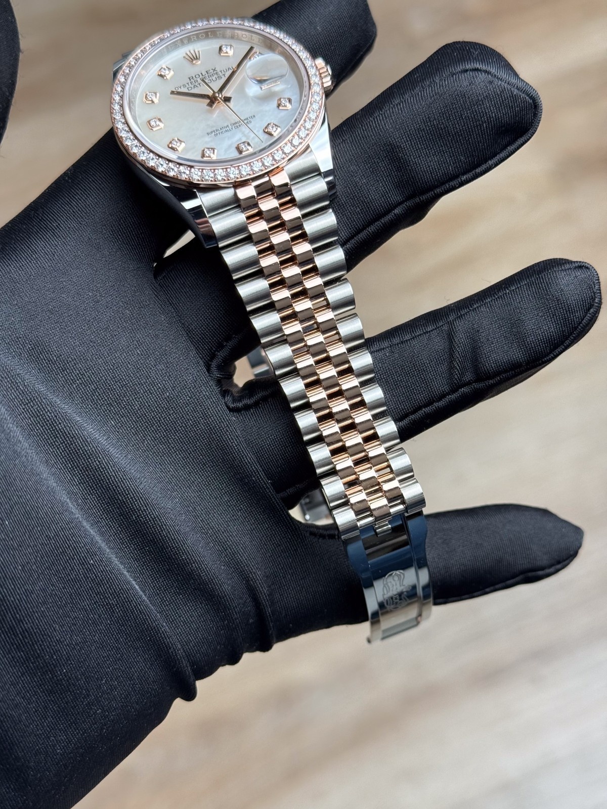 Rolex Datejust 36 MOP Pearl Diamond Bezel Jubilee 2026 Unworn 126281RBR