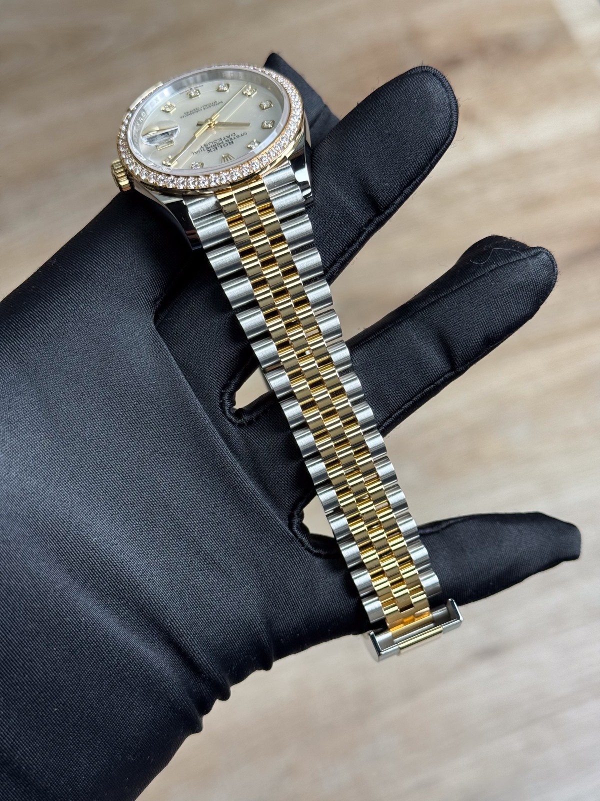 Rolex Datejust 36 MOP Pearl Diamond Bezel Jubilee 2026 Unworn 126283RBR